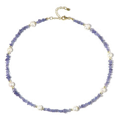 Tanzanite Silver Necklace (Riya)