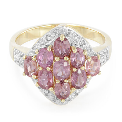 18K Unheated Padparadscha Sapphire Gold Ring (AMAYANI)