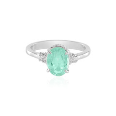 Colombian Emerald Silver Ring