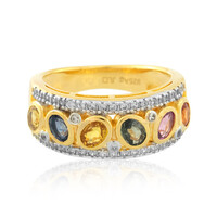 Fancy Sapphire Silver Ring
