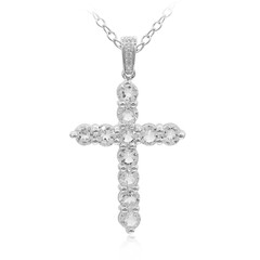 White Topaz Silver Necklace