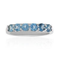 London Blue Topaz Silver Ring