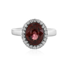 Pink Zircon Silver Ring