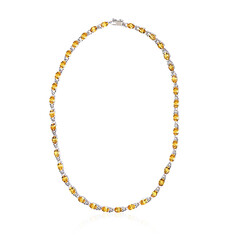 Citrine Silver Necklace