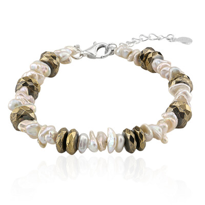 Keshi pearl Silver Bracelet (TPC)