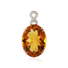 9K Madeira Citrine Gold Pendant