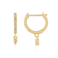I4 (J) Diamond Silver Earrings