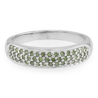 Fancy Diamond Silver Ring