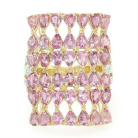 18K Unheated Padparadscha Sapphire Gold Ring (AMAYANI)