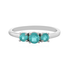 Blue Apatite Silver Ring