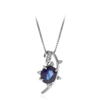 18K Ceylon Sapphire Gold Necklace (CIRARI)