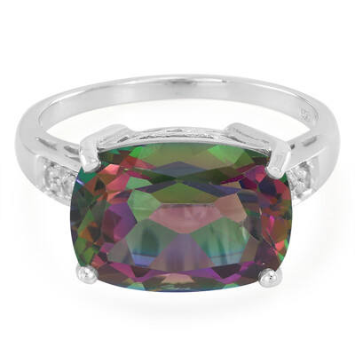 Mystic Topaz Silver Ring