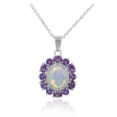 Welo Opal Silver Necklace