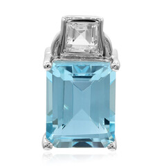 Sky Blue Topaz Silver Pendant