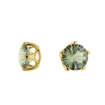 9K Green Amethyst Gold Pendant (dagen)