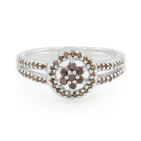 Fancy Diamond Silver Ring