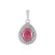 Madagascar Ruby Silver Pendant