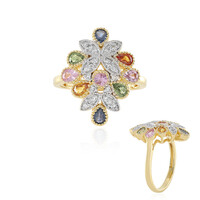 Yellow Sapphire Silver Ring