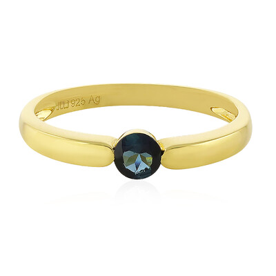 Indicolite Silver Ring