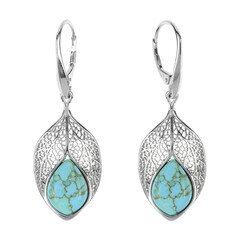 Turquoise Silver Earrings