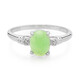 Imperial Chrysoprase Silver Ring