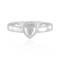 I2 (J) Diamond Silver Ring