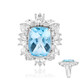 Sky Blue Topaz Silver Ring