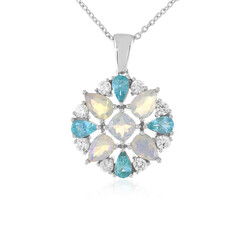 Welo Opal Silver Necklace