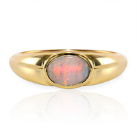 9K Lightning Ridge Crystal Black Opal Gold Ring (Mark Tremonti)