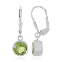 Peridot Silver Earrings