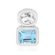 Sky Blue Topaz Silver Pendant (MONOSONO COLLECTION)
