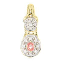 Padparadscha Sapphire Silver Pendant
