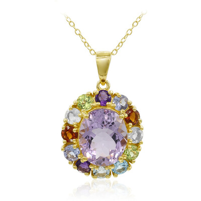 Bolivian Amethyst Silver Necklace