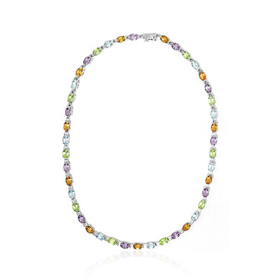 Amethyst Silver Necklace