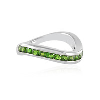 Russian Diopside Silver Ring
