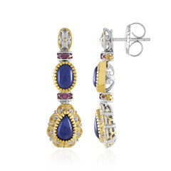 Sodalite Silver Earrings (Gems en Vogue)