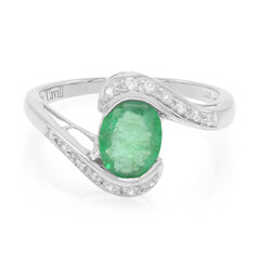 Bahia Emerald Silver Ring