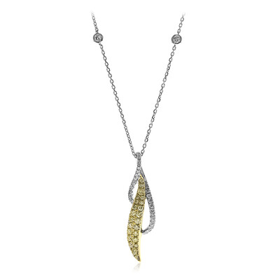 14K SI2 Yellow Diamond Gold Necklace (CIRARI)