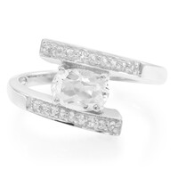 Goshenite Silver Ring