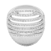 White Topaz Silver Ring