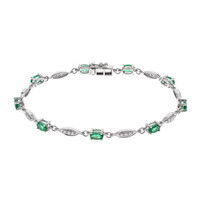 14K AAA Zambian Emerald Gold Bracelet (CIRARI)
