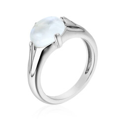 Tanzanian Rainbow Moonstone Silver Ring