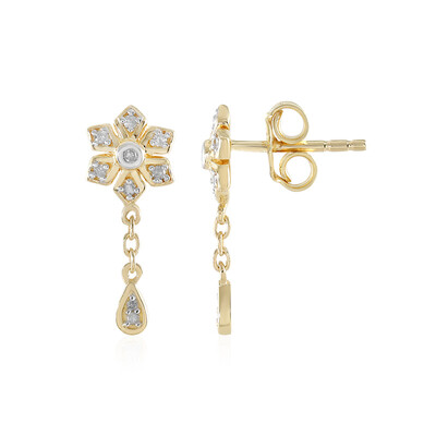 I2 (I) Diamond Silver Earrings