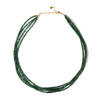 Zambian Emerald Silver Necklace