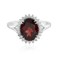 Mozambique Garnet Silver Ring