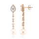 White Freshwater Pearl Silver Earrings