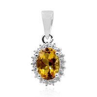 Cognac Scapolite Silver Pendant