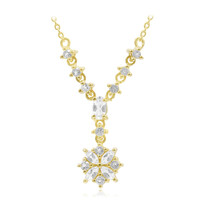 White Topaz Silver Necklace