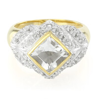 Glacier Topaz Silver Ring