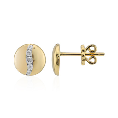 9K SI1 (G) Diamond Gold Earrings (Annette)